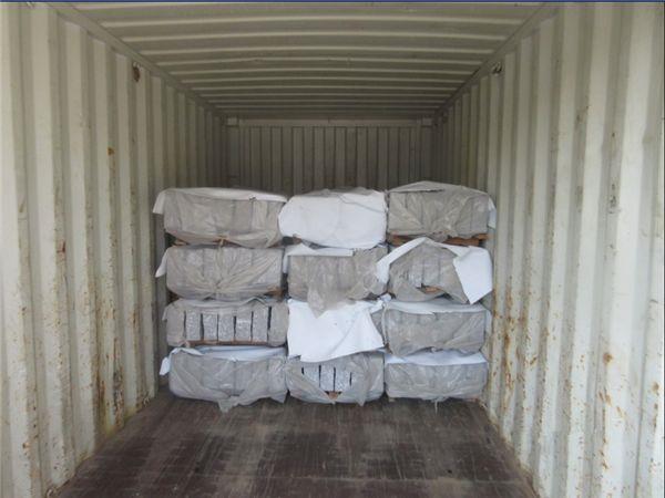 container loading at the factory