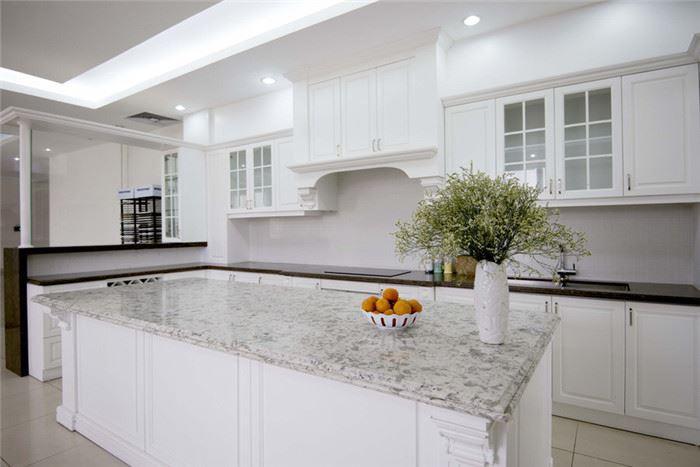 alaska white quartz countertops for kitchen