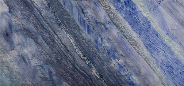 azul imperial quartzite polished