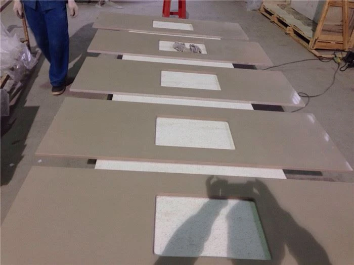 coffee brown quartz countertop for kitchen