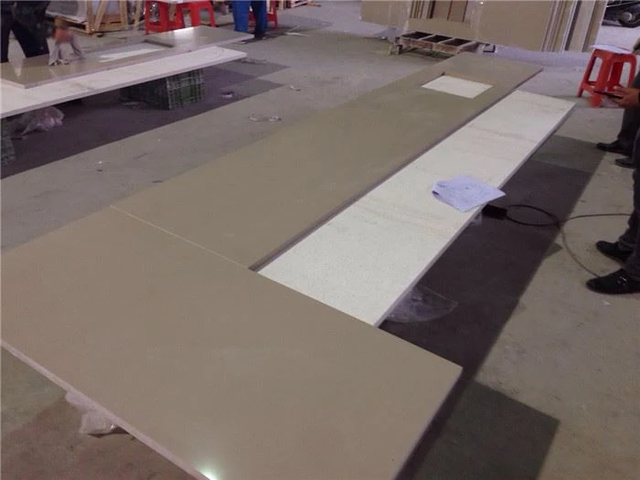 coffee brown quartz countertop vanity top