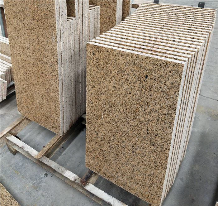 Gold granite tile polished