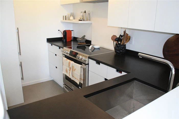 honed black quartz countertops for bathroom