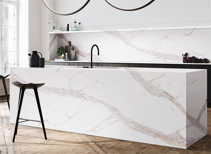 calacatta gold quartz worktops