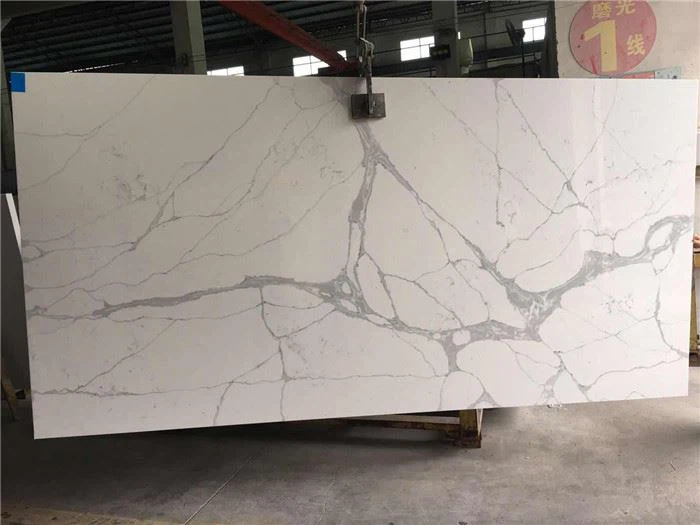 calacatta santorini quartz slab