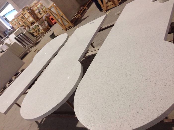 milky white quartz crystal countertop