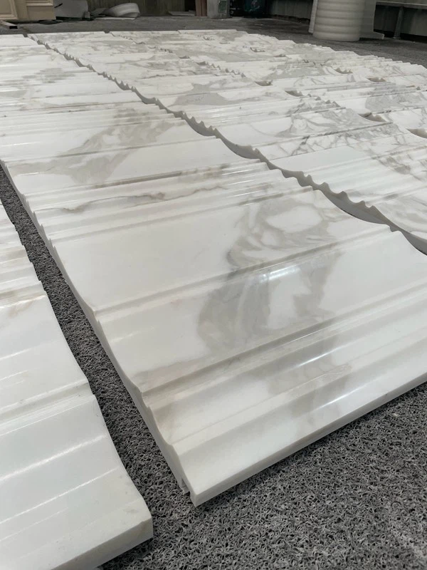 Calacatta Gold Marble Carving Polished Tiles