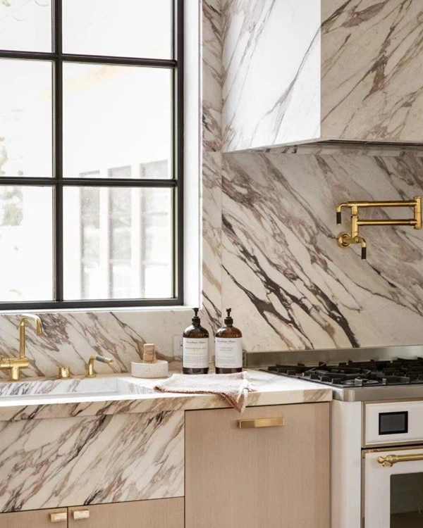 Calacatta Oro Marble Kitchen wall tiles
