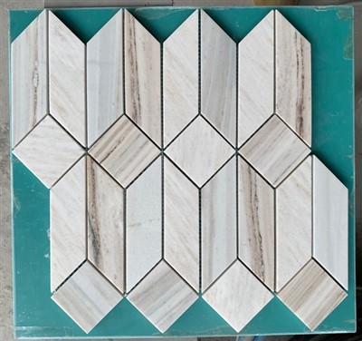 Palissandro hvítt marmara mósaík