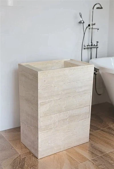 Travertine Vanity Sink