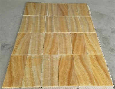 Gulur onyx flísar