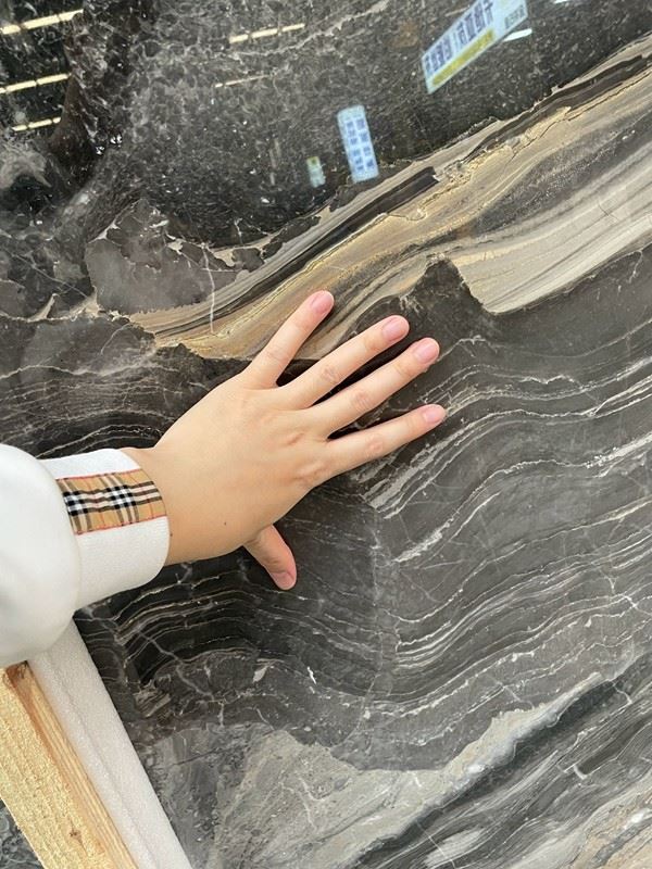 Venice Brown Marble kitchen